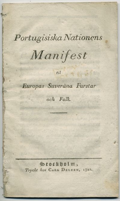 Portugisiska nationens manifest til Europas…