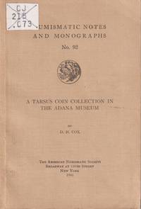 cover of A Tarsus Coin Collection in the Adana Museum (Nuismatic Notes and Monographs, No. 92)