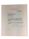 Typed Note, Signed, to Frederick Lynch, dated April 4, 1913