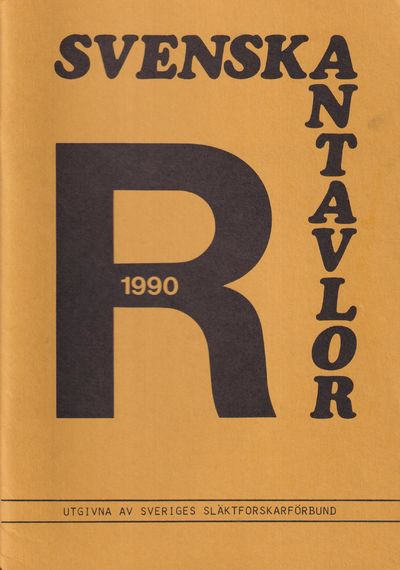 Svenska antavlor. Band II + Register. Utgivna av…