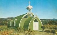 Famous El Carmelo Chapel in the Italian Swiss Colony Vineyards, Asti California, Postcard