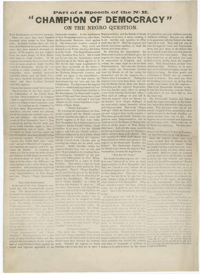 New Hampshire Ridicules South Carolina's Attempts to Game the System After Rejecting the 14th Amendment