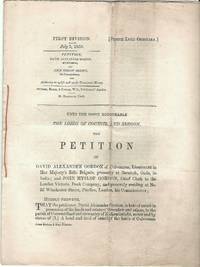 First Division July 5, 1859. Petition, David Alexander Gordon, of Culvennan, and John Hyslop...