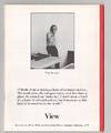 View: Vol. II No. 5/6 October/November, 1979 - Vito Acconci