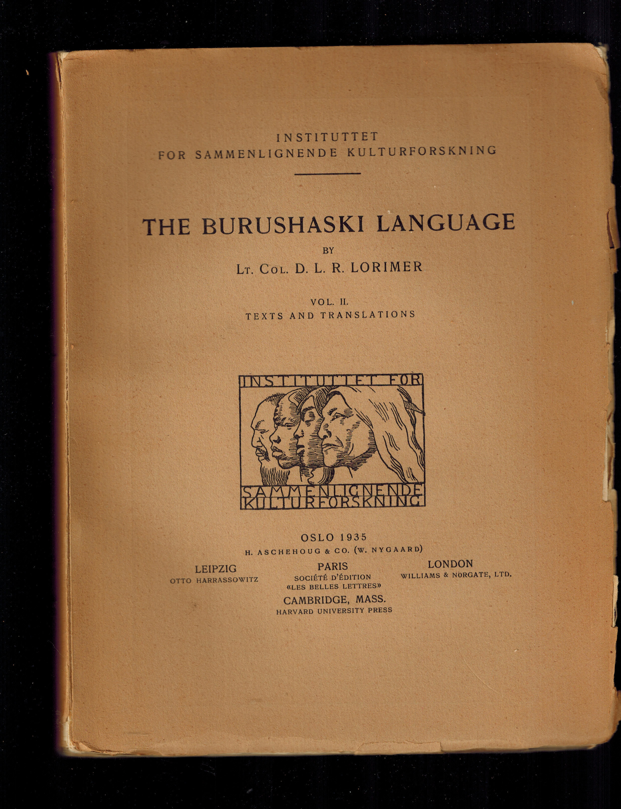The Burushaski Language; Vol. 1 Introduction and Grammar, Vol.2 Texts