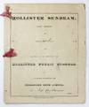 Hollister Sunbeam Vol. I No. 2 [cover title]