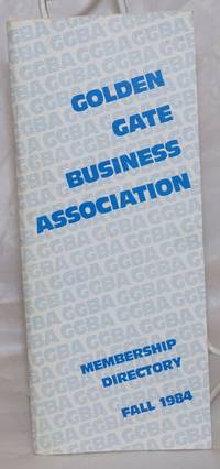 image of GGBA Membership Directory: Fall 1984