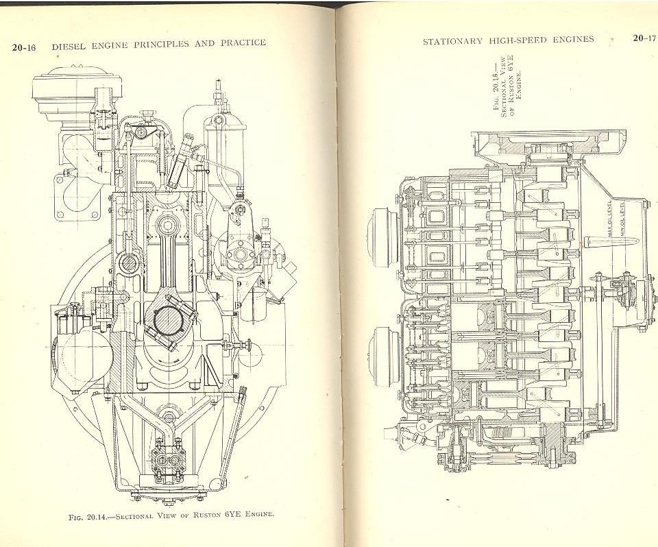 Diesel Engine Diagram Drawing