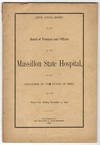 Sixth annual report of the Board of Trustees and Officers of the Massillon State Hospital, to the Governor of the state of Ohio, for the fiscal year ending November 15, 1898.