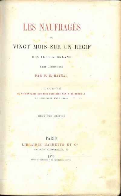 Les Naufragés ou Vingt Mois sur un Récif des Iles…