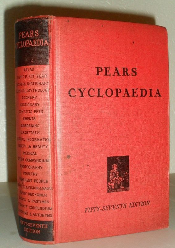 Pears Cyclopaedia by Leslie W E Sherwood (Gen.Ed.) Hardcover 57th