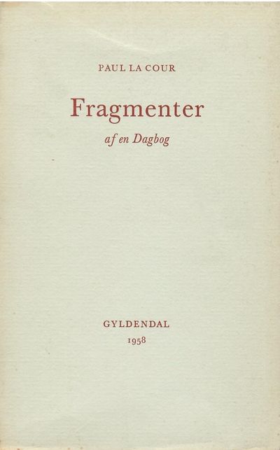 Fragmenter af en Dagbog. Fjerde oplag.