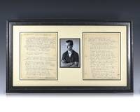 Jack Kerouac Autograph Manuscript Signed.