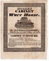 Early American cabinetmaker's manuscript design book with unrecorded printed broadside