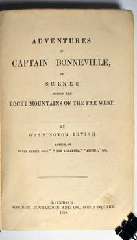 image of Adventures of Captain Bonneville, or Scenes byond the Rocky Mountains of the Far West