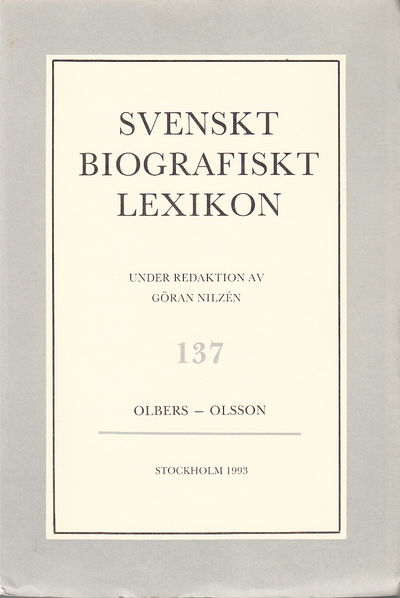 Svenskt Biografiskt Lexikon. Häfte 137 [=Band 28]…
