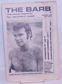 image of The Barb: the news monthly for Southern Gays; vol. 2, #8, September 1975: Burt Reynolds Visits Atlanta