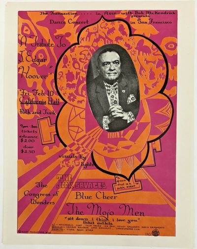 ORIGINAL CONCERT HANDBILL "TRIBUTE TO J. EDGAR HOOVER" 1967