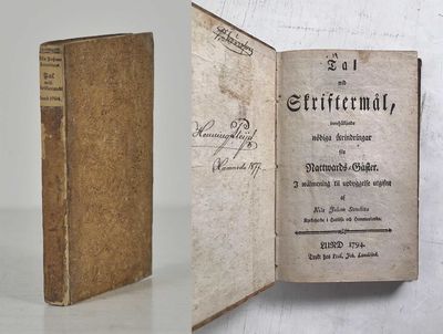 Tal wid skriftermål, innehållande nödiga…