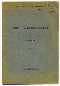 Bidrag till en Lingbibliografi. Särtryck ur ”Till…