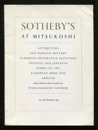 Sotheby's at Mitsukoshi: 1st, 2nd October 1969 [and] 3rd October 1969  [2-volume set]