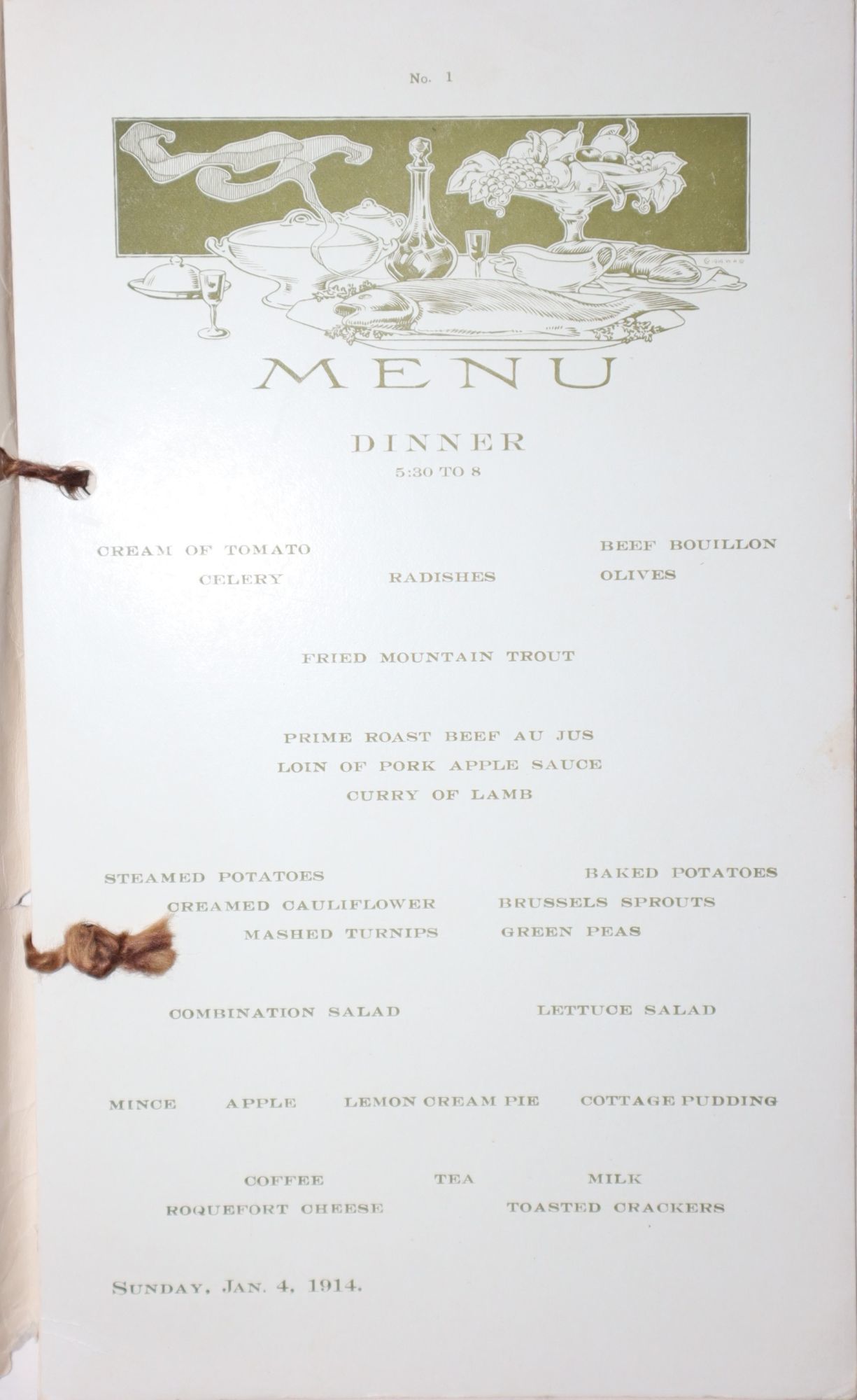 Printer's Menu Designs