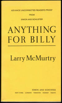 ANYTHING FOR BILLY by McMurtry Larry - 1988