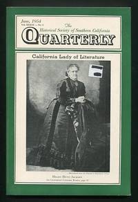 The Historical Society of Southern California Quarterly (June 1954)  [cover: Helen Hunt Jackson]
