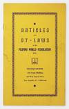 Articles and By-Laws of the Filipino World Federation Inc