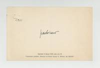 Exhibition card: Paolo Icaro (opens 9 March 1976)