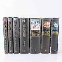 cover of The Harry Potter Books: Harry Potter and the Philosopher's Stone, Harry Potter and the Chamber of Secrets, Harry Potter and the Prisoner of Azkaban, Harry Potter and the Goblet of Fire, Harry Potter and the Order of the Phoenix, Harry Potter and the Half-Blood Prince, Harry Potter and the Deathly Hallows