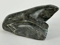 ORIGINAL INUIT STONE SCULPTURE SEA LION [Signed]