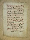 Manuscript Antiphonal Leaf on Vellum (22" x 31")