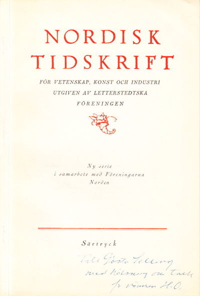 Gustaviansk kavalkad. Särtryck ur Nordisk…