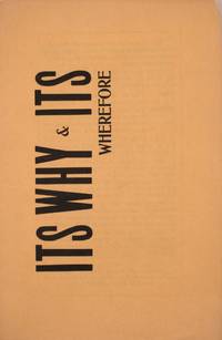 Its Why & Its Wherefore