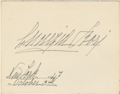 Autograph signature of the noted Spanish soprano