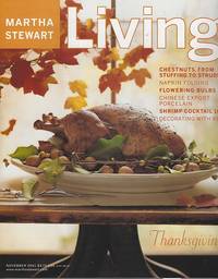MARTHA STEWART LIVING MAGAZINE NOVEMBER 2001 by Martha Stewart - 2001 - from Gibson's Books (SKU: 83494)