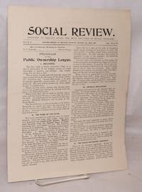 image of Social review, devoted to inquiry after the true solution of social problems. Vol. 1, no. 3, April, 1897