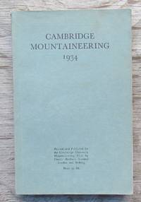 Cambridge Mountaineering 1934 Journal