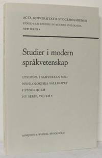 Studier i modern språkvetenskap. Utgivna i…