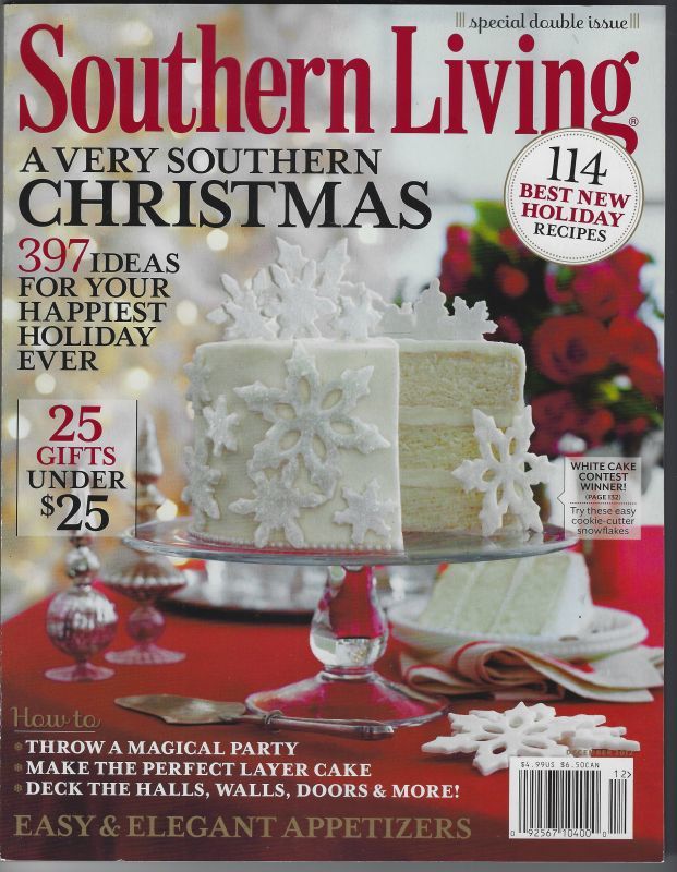 SOUTHERN LIVING MAGAZINE DECEMBER 2012