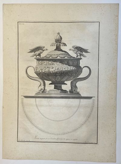 Terrina disegnata per un Cavaliere Cremonese da eseguirsi in argento