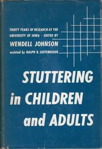 image of Stuttering in Children and Adults: Thirty Years of Research at the University of Iowa