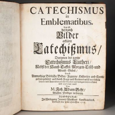 PICTORIAL CATECHISM, HAND-COLORED AND...; (photo 2)