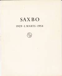 Saxbo. 1929 - 1. marts - 1954