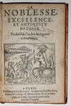 La Noblesse, excellence, et Antiquit� de l�Asne. Traduict de l�Italien du Seigneur Attabalippa