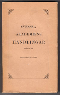 Svenska Akademiens Handlingar ifrån år 1886.…