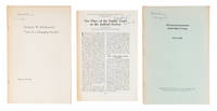 Offprints, Addresses and Pamphlets, 3 of Them Signed by Pound, 1908..