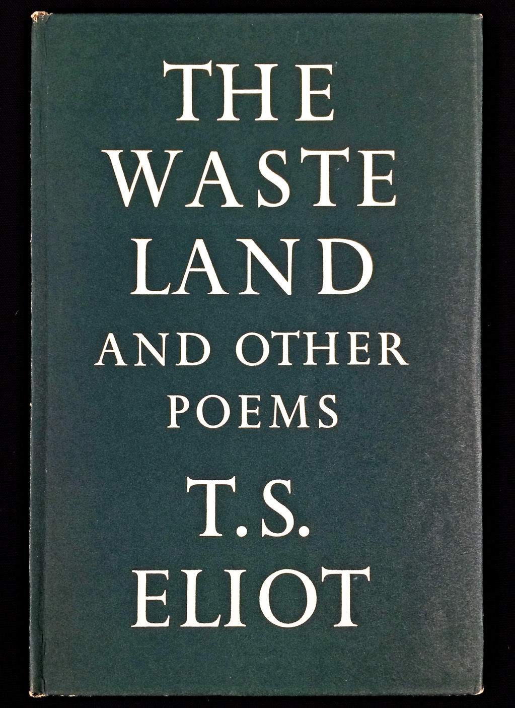 The Waste Land by Eliot 1962 Faber and Faber Biblio UK