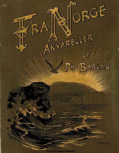 Fra Norge. Akvareller. 1. serie. Rjukanfos -…